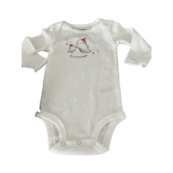 2 Pc Carters Baby Girl Halloween Outfit 9M Top Boo Ghosts Pants w Tulle Skirt - Picture 6 of 6